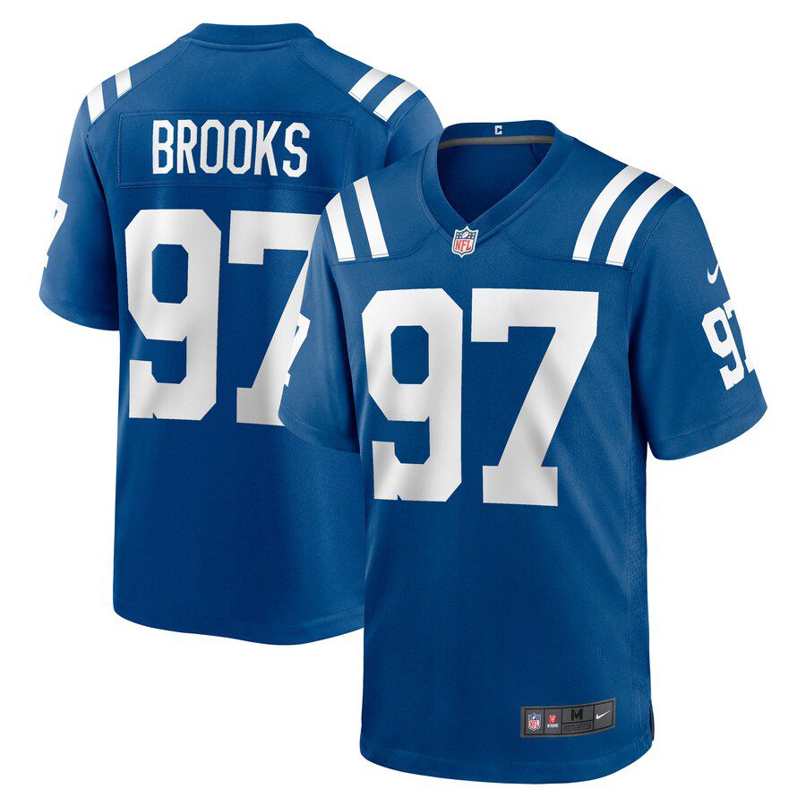 Men Indianapolis Colts #97 Curtis Brooks Nike Royal Player Game NFL Jersey->customized nfl jersey->Custom Jersey